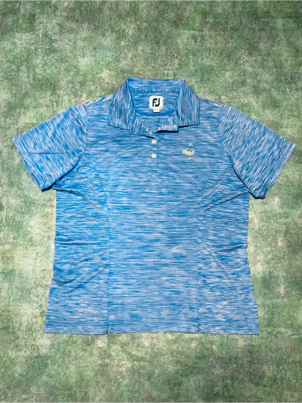 FootJoy Space Dye Royal Blue Golf/Tennis Polo, Sz M, ProDry, Princess Seams